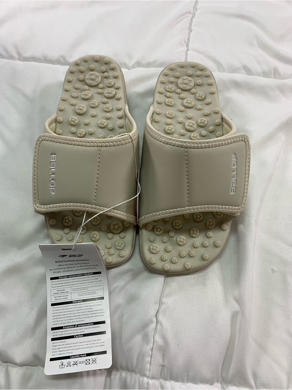 New BALLOP Caloring Acupressure Slide Sandals size 7